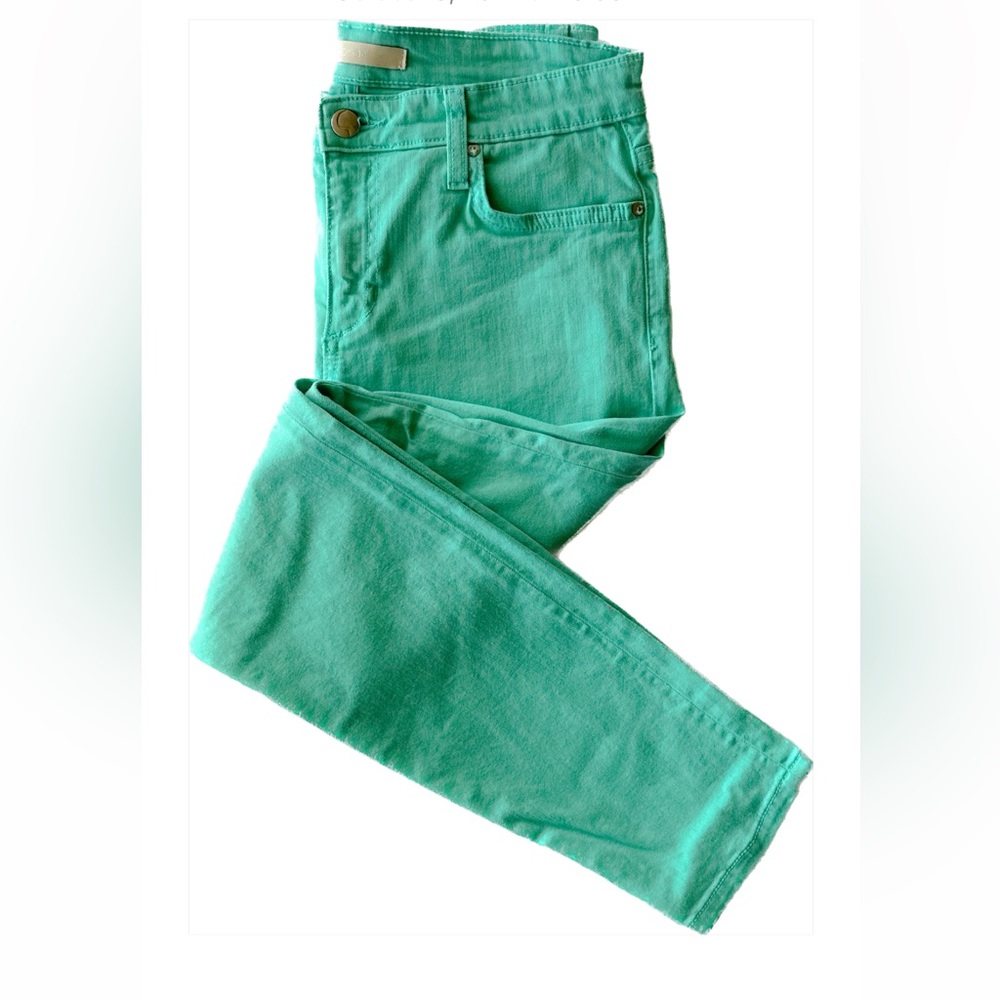Joe’s Teal Slim Fit High Water Jeans